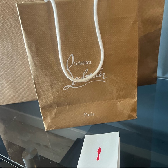 Christian Louboutin Black Glitter IRIZA Christian Louboutin 40 1/2 ⚡️⚡️ - Picture 11 of 11